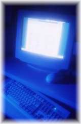 Ecommerce Site Image on a Glowing Computer Screen