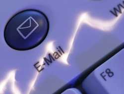 Computer Keyboard Email Button