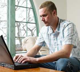Man Learning Online