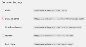 Permalink Settings WordPress Migration